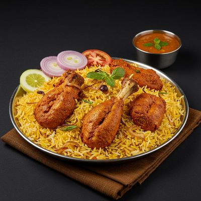 Boneless Chicken Kabab Biryani